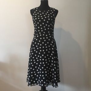 Jessica Howard black and white polka dot dress